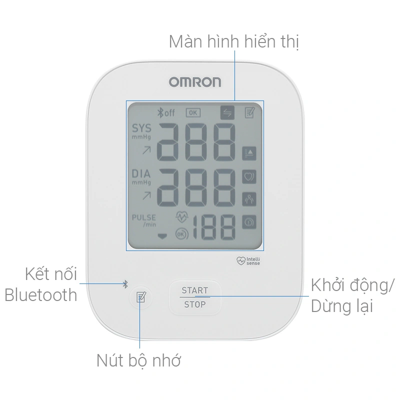 Máy đo huyết áp bắp tay Ez Bt Power Omron HEM-7183T1-C - 3